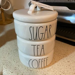 Sugar coffee tea Canister Rae Dunn